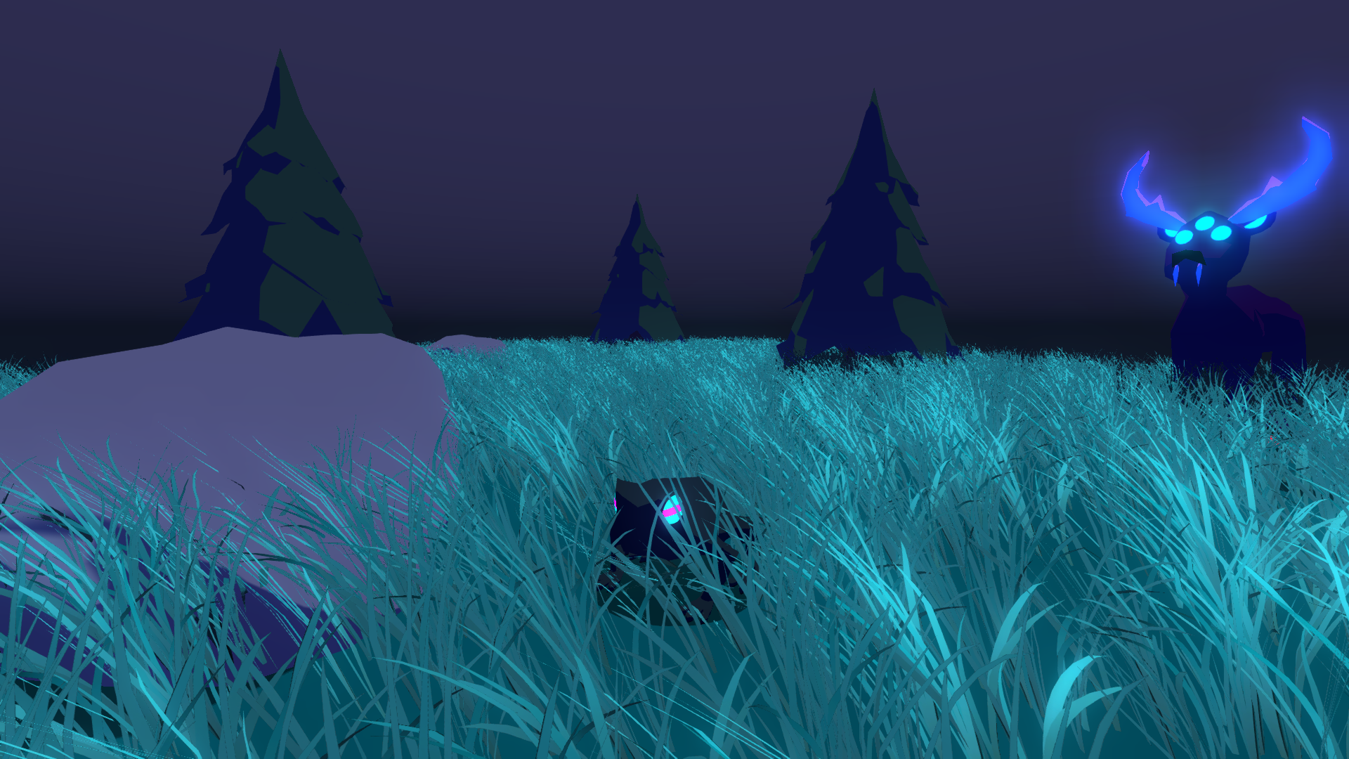 Little Monster Story Screenshot featuring the Grass Shader I Wrote